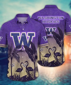 Washington Huskies NCAA Flower Hawaii Shirt For Fans Ver 11