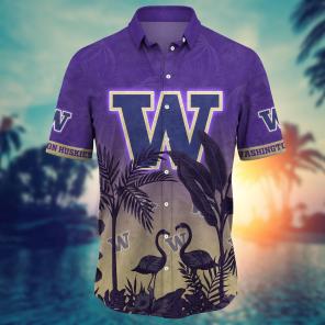 Washington Huskies NCAA Flower Hawaii Shirt For Fans Ver 11