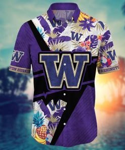 Washington Huskies NCAA Flower Hawaii Shirt For Fans Ver 12
