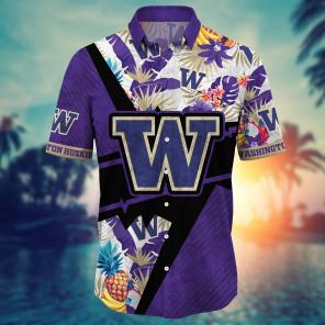 Washington Huskies NCAA Flower Hawaii Shirt For Fans Ver 12