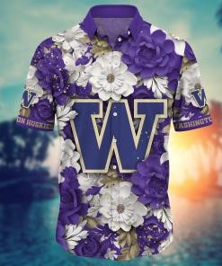Washington Huskies NCAA Flower Hawaii Shirt For Fans Ver 13