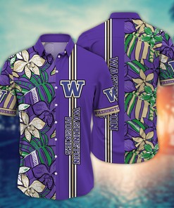 Washington Huskies NCAA Flower Hawaii Shirt For Fans Ver 14
