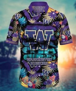 Washington Huskies NCAA Flower Hawaii Shirt For Fans Ver 15