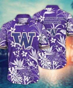 Washington Huskies NCAA Flower Hawaii Shirt For Fans Ver 16