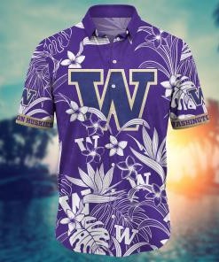 Washington Huskies NCAA Flower Hawaii Shirt For Fans Ver 16
