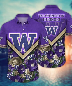 Washington Huskies NCAA Flower Hawaii Shirt For Fans Ver 19