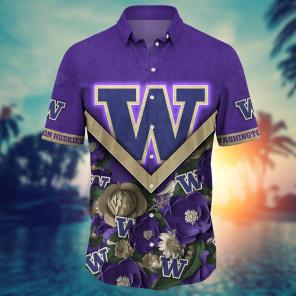 Washington Huskies NCAA Flower Hawaii Shirt For Fans Ver 19