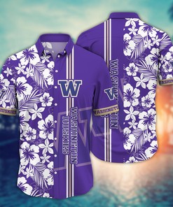 Washington Huskies NCAA Flower Hawaii Shirt For Fans Ver 21