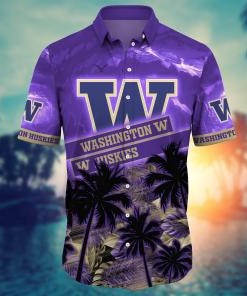 Washington Huskies NCAA Flower Hawaii Shirt For Fans Ver 22