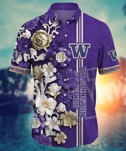 Washington Huskies NCAA Flower Hawaii Shirt For Fans Ver 23