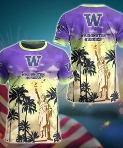 Washington Huskies NCAA Flower Hawaii Shirt For Fans Ver 24