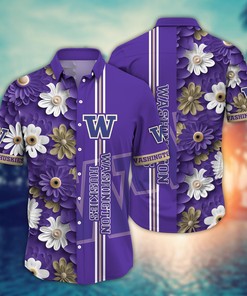 Washington Huskies NCAA Flower Hawaii Shirt For Fans Ver 26