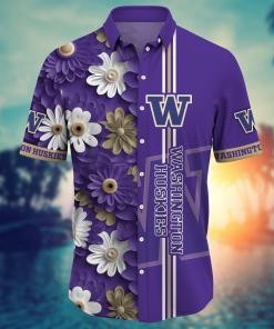 Washington Huskies NCAA Flower Hawaii Shirt For Fans Ver 26