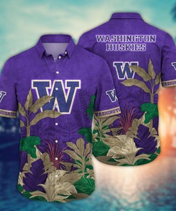 Washington Huskies NCAA Flower Hawaii Shirt For Fans Ver 27