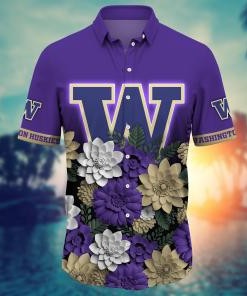 Washington Huskies NCAA Flower Hawaii Shirt For Fans Ver 28