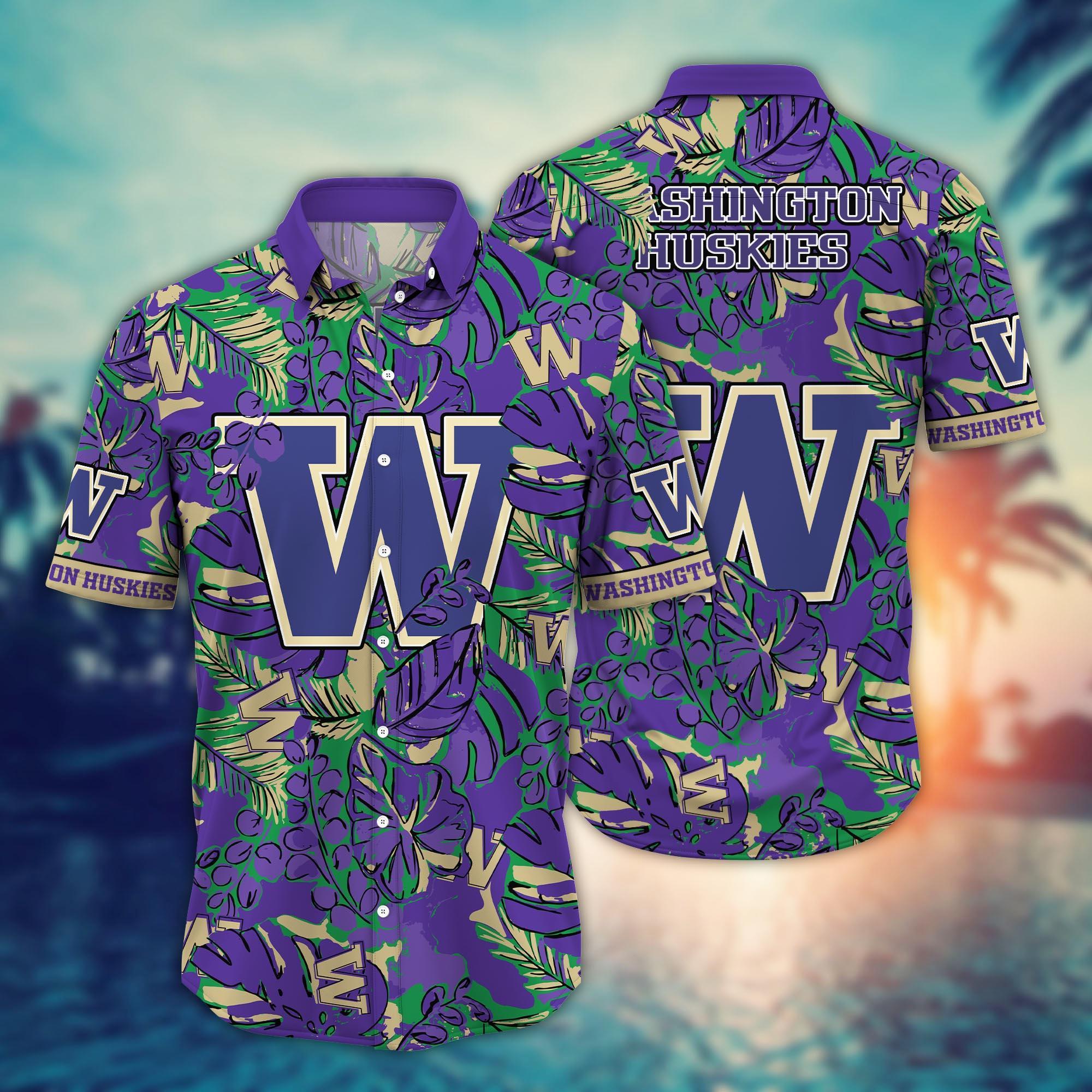 Washington Huskies NCAA Flower Hawaii Shirt For Fans Ver 29