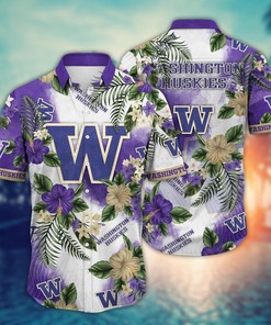 Washington Huskies NCAA Flower Hawaii Shirt For Fans Ver 30