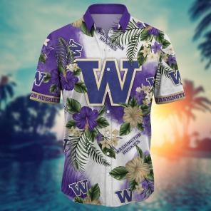 Washington Huskies NCAA Flower Hawaii Shirt For Fans Ver 30