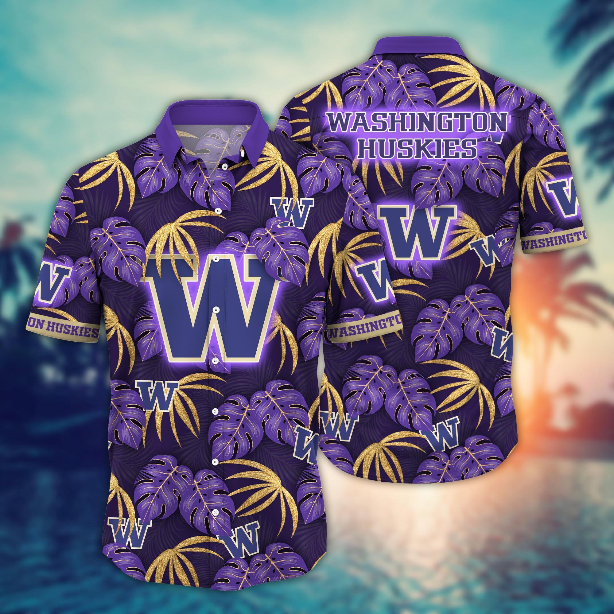 Washington Huskies NCAA Flower Hawaii Shirt For Fans Ver 31