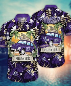 Washington Huskies NCAA Flower Hawaii Shirt For Fans Ver 33