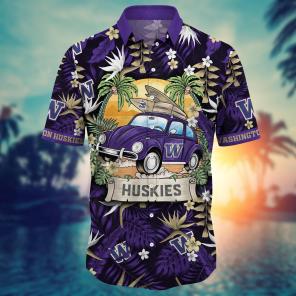 Washington Huskies NCAA Flower Hawaii Shirt For Fans Ver 33