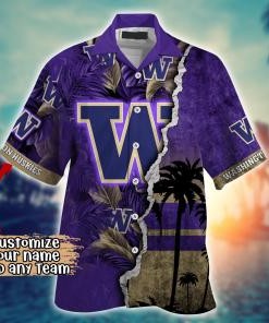 Washington Huskies NCAA Flower Hawaii Shirt For Fans Ver 34