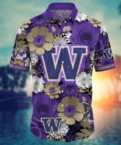 Washington Huskies NCAA Flower Hawaii Shirt For Fans Ver 36