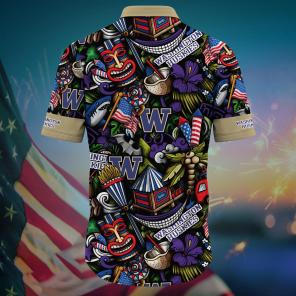 Washington Huskies NCAA Flower Hawaii Shirt For Fans Ver 4