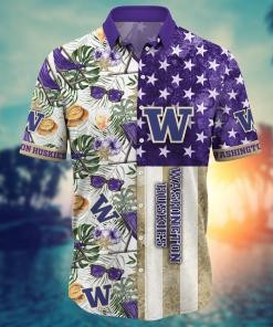 Washington Huskies NCAA Flower Hawaii Shirt For Fans Ver 7