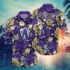 Washington Huskies NCAA Flower Hawaii Shirt For Fans Ver 8