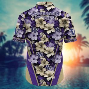 Washington Huskies NCAA Hawaiian Shirt, Aloha Shirt Ver 2