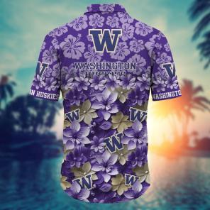 Washington Huskies NCAA Hawaiian Shirt Gift For Fan