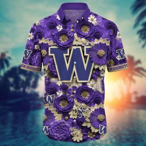 Washington Huskies NCAA Hawaiian Shirt for This Summer Customize Shirt Any Team