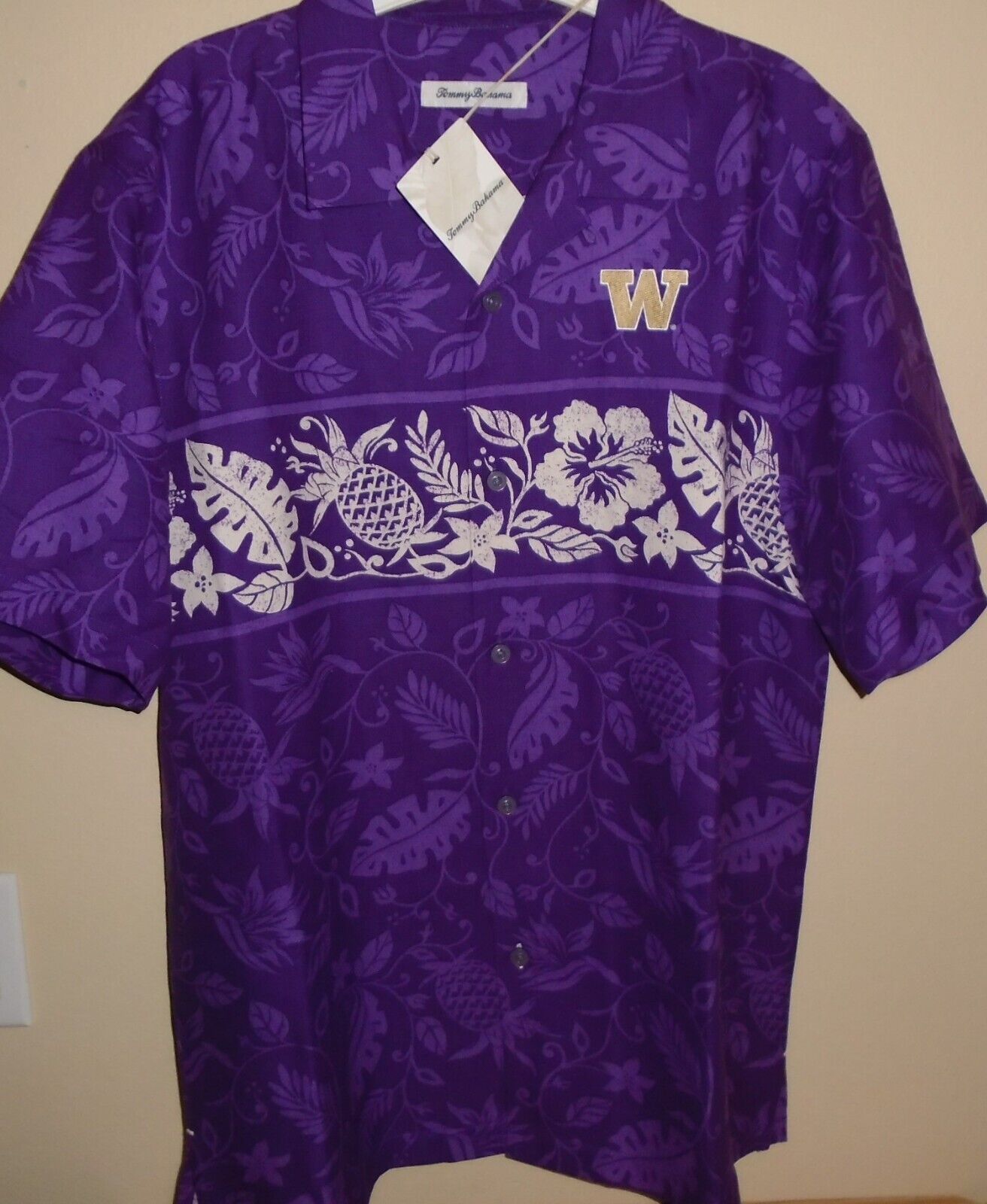 Washington Huskies Tommy Bahama Hawaii Shirt for Men