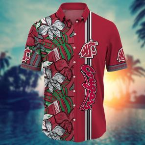 Washington State Cougars NCAA Flower Hawaii Shirt For Fans Ver 14