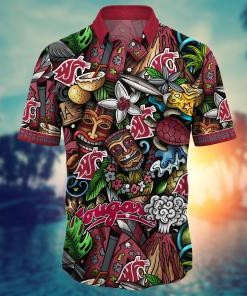 Washington State Cougars NCAA Flower Hawaii Shirt For Fans Ver 17