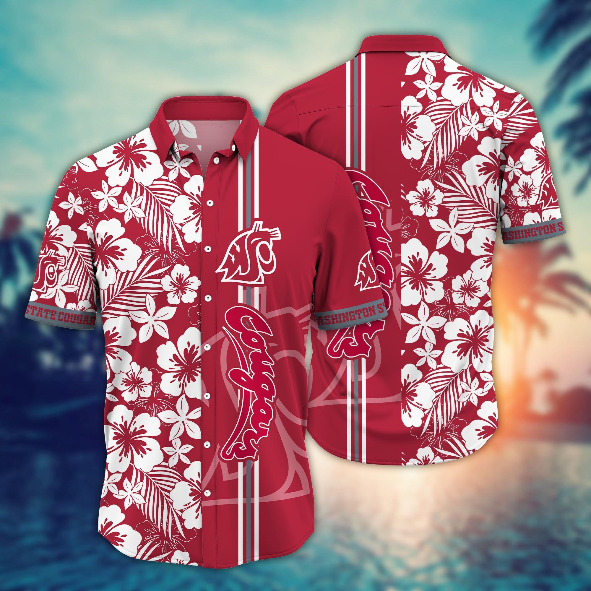 Washington State Cougars NCAA Flower Hawaii Shirt For Fans Ver 20