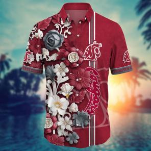 Washington State Cougars NCAA Flower Hawaii Shirt For Fans Ver 23