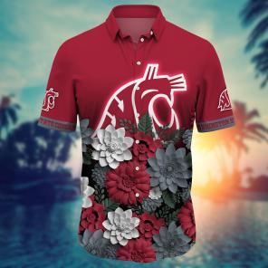 Washington State Cougars NCAA Flower Hawaii Shirt For Fans Ver 27