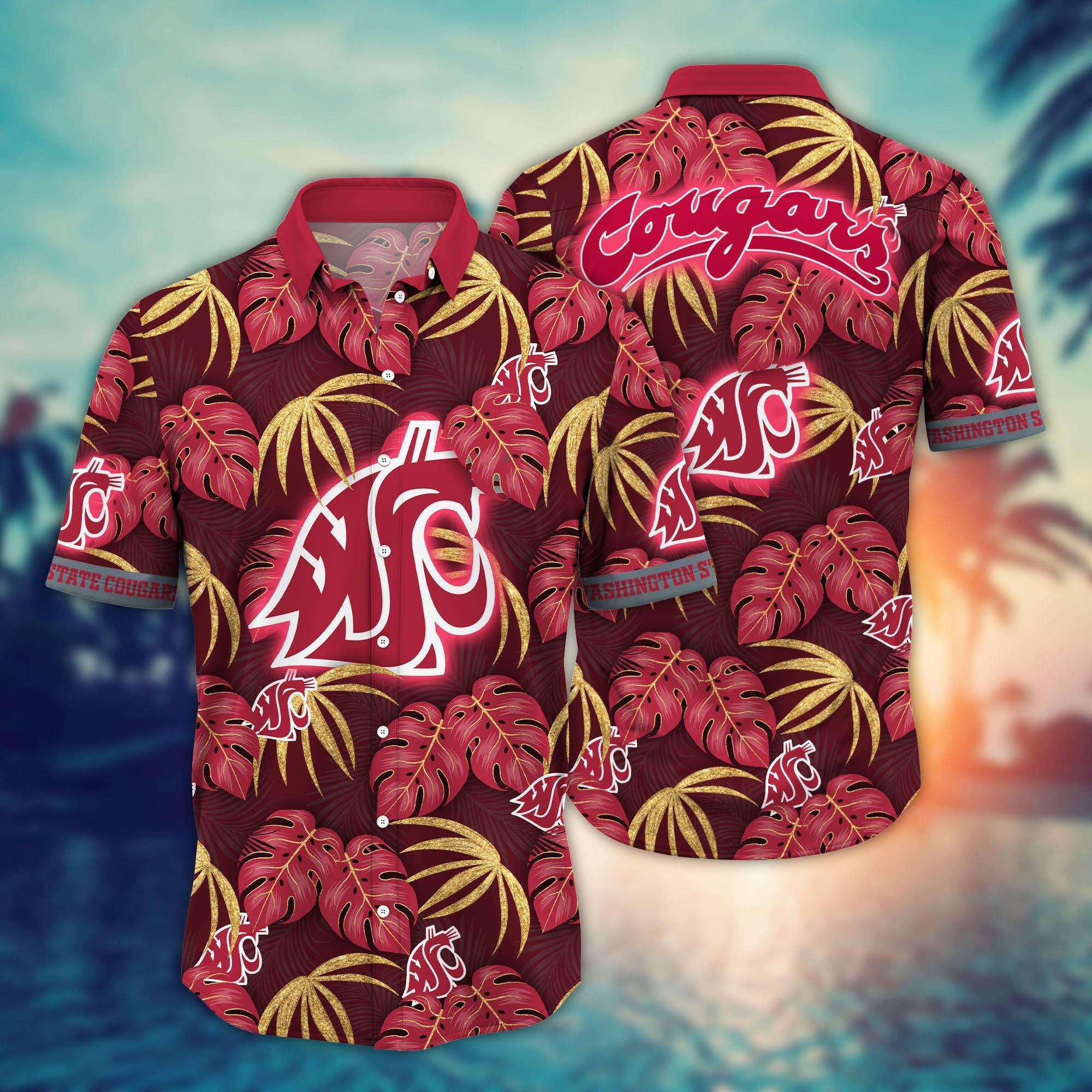 Washington State Cougars NCAA Flower Hawaii Shirt For Fans Ver 32
