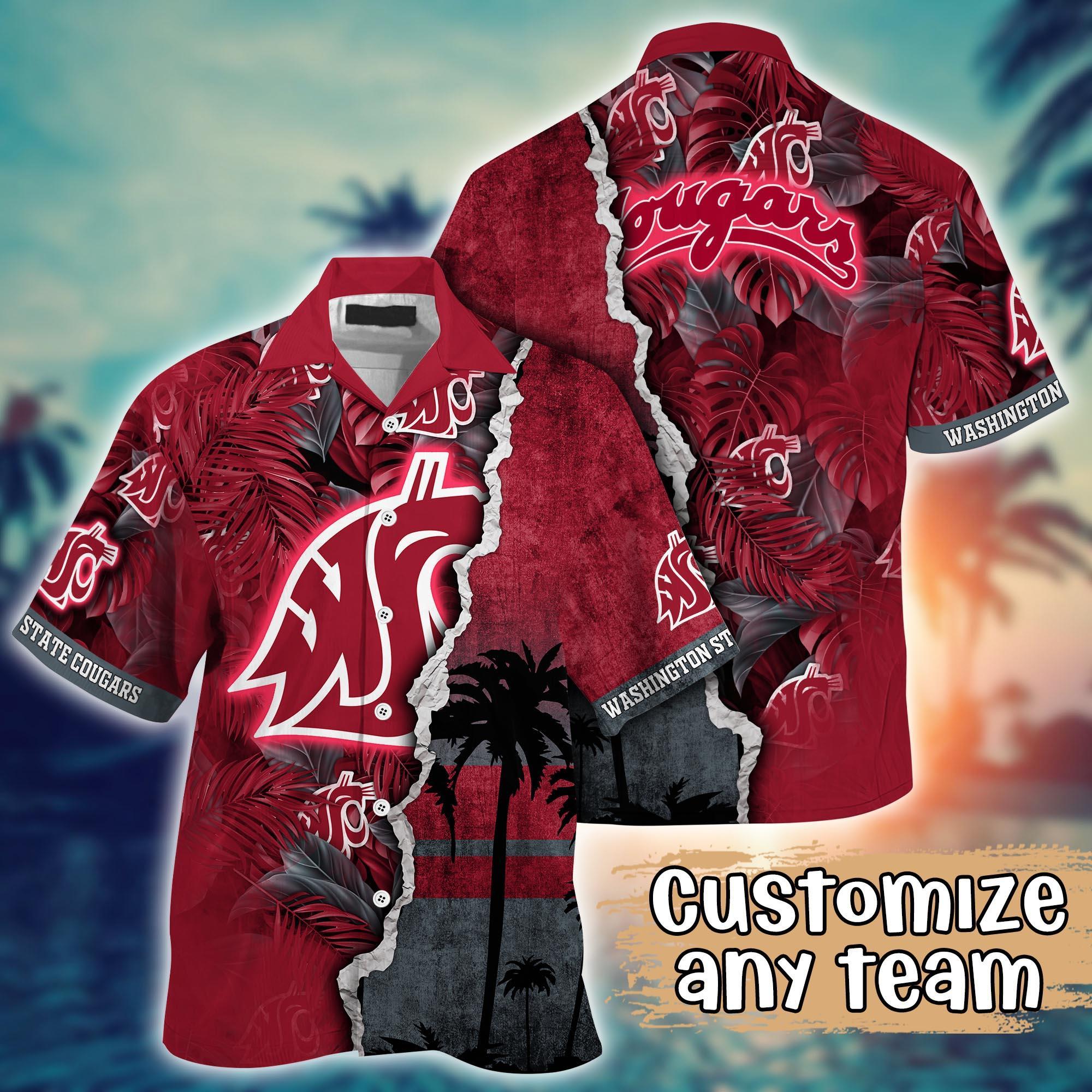 Washington State Cougars NCAA Flower Hawaii Shirt For Fans Ver 34