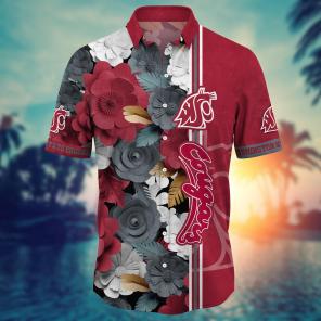 Washington State Cougars NCAA Flower Hawaii Shirt For Fans Ver 36