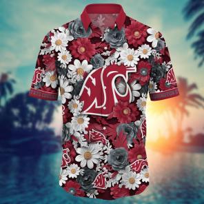 Washington State Cougars NCAA Flower Hawaii Shirt For Fans Ver 4