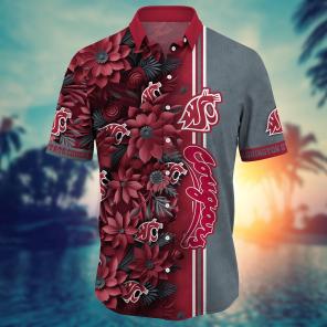 Washington State Cougars NCAA Flower Hawaii Shirt For Fans Ver 5