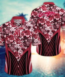 Washington State Cougars NCAA Hawaiian Shirt, Aloha Shirt Ver 1