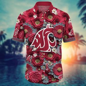 Washington State Cougars NCAA Hawaiian Shirt for This Summer Customize Shirt Any Team