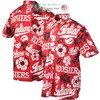 Wes & Willy Floral Crimson Hawaii Shirt - Perfect Addition To Your Indiana Hoosiers Collection 