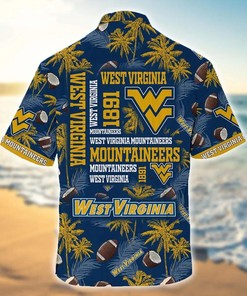 West Virginia Mountaineers Coconut Tree Tropical Hawaii Shirt