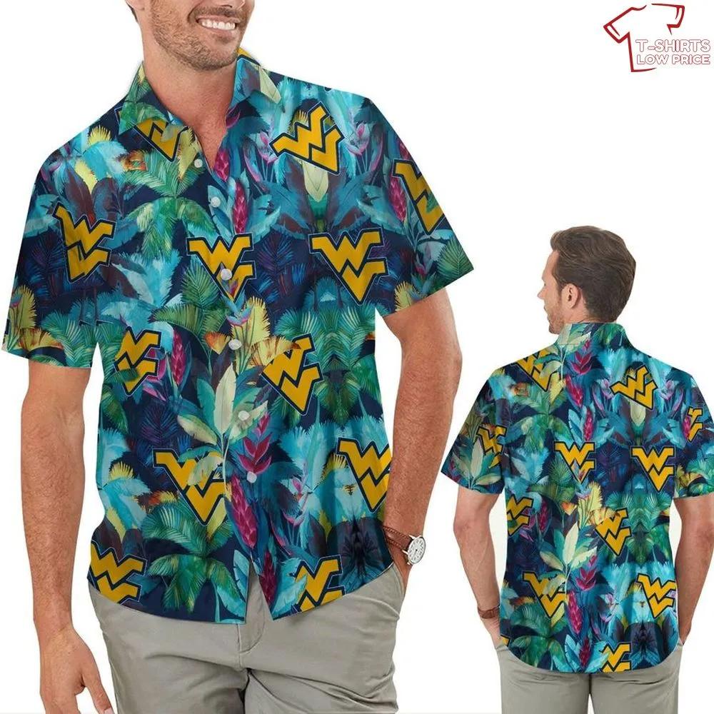 West Virginia Mountaineers Floral Tropical Hawaiian Shirt - A Chic and Stylish Choice