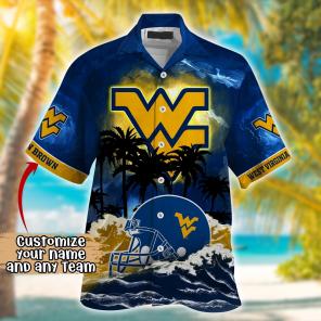 West Virginia Mountaineers NCAA Best Hawaiian Shirt Ever- Customize Any Team Any League